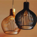 Pendente Luminária De Teto Modelo Rústico De Madeira Com Fiação Completa