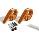 Kit Banheiro Espelho Redondo 60cm + Kit 2 Prateleiras Suspensa Com Alça Espelho Para Banheiro Quarto