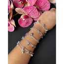 Kit 5 Pulseiras Banhada à Prata 925 - Feminina Sortidos