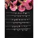 Kit 5 Pulseiras Banhada à Prata 925 - Feminina Sortidos