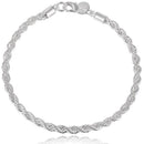 Pulseira Da Corrente Cordão Baiano De Prata 925