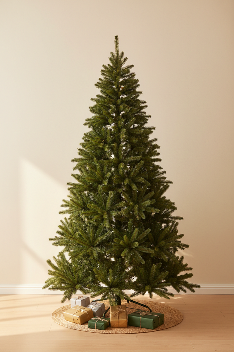 Árvore de Natal 2,10m Pinheiro Artificial Grande 600 Galhos Com Festão Enfeite Decoração Natalina