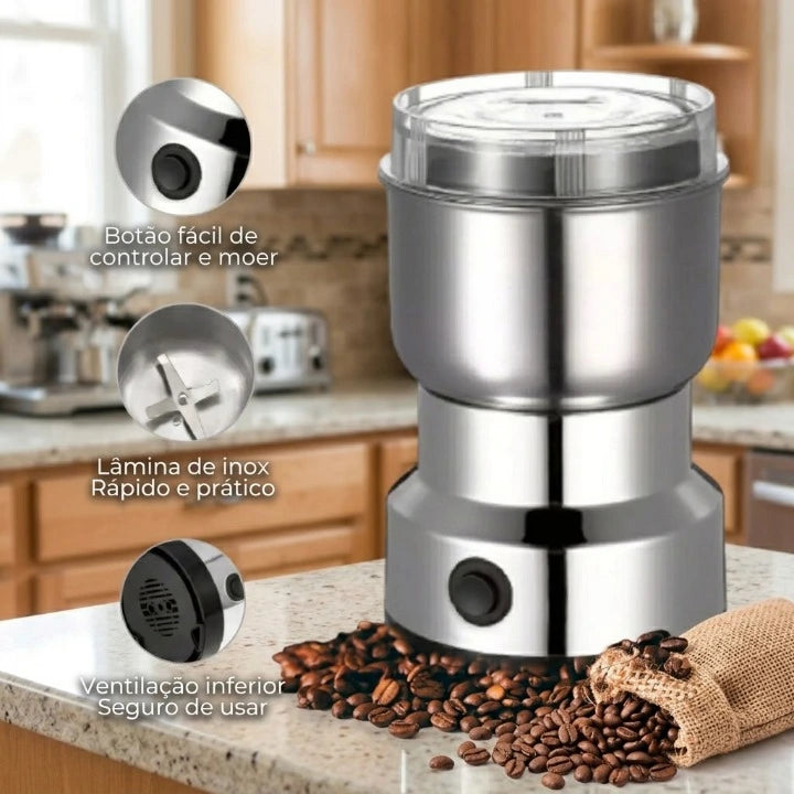 Moedor Triturador Elétrico Multifuncional em Aço Inox - OFERTA IMPERDÍVEL