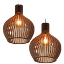 Pendente Luminaria De Teto Grande Estilo Rustico Retro Vintage De Madeira - 1gmc