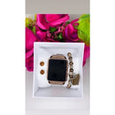 Relogio feminino kit digital led relógio, brinco, pulseira e caixa