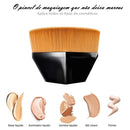 KIT 2 Pincel para Mquiagem Kabuki Profissional Base Plana Alta Densidade