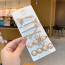 Kit 5 Peças Presilhas Luxuosa Tic Tac Clip Enfeites Feminina para Cabelos