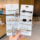 Kit 5 Peças Presilhas Luxuosa Tic Tac Clip Enfeites Feminina para Cabelos