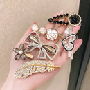 Kit 5 Peças Presilhas Luxuosa Tic Tac Clip Enfeites Feminina para Cabelos