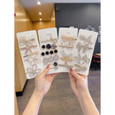 Kit 5 Peças Presilhas Luxuosa Tic Tac Clip Enfeites Feminina para Cabelos