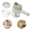 Cortador Elétrico De Legumes 4 Em 1 Sem Fio Alho Com Carregamento USB Triturador Durável Ferramenta De Cozinha Qualidade