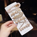 Kit 5 Peças Presilhas Luxuosa Tic Tac Clip Enfeites Feminina para Cabelos