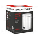 Lixo Lixeira Redonda 5 Litros Aço Inox Balde Cesto Removível Alça Pedal Para Banheiro Escritório Lavabo Cozinha Fraldas Bebe Casa Restaurantes Pet Pia Powermaid