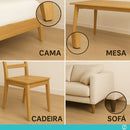 Kit 4 a 24 Capas Protetoras De Silicone Para Pés De Cadeira E De Mesa 20 A 35 Mm Com Feltro Adesivo