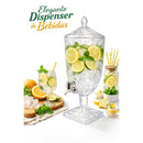 Suqueira Dispenser 4,5L Cristal Acrílico Resistente a Riscos Com Torneira