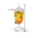 Suqueira Dispenser 4,5L Cristal Acrílico Resistente a Riscos Com Torneira